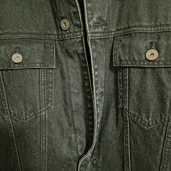 Coach Men’s Black Denim Shearling Collar Jacket – Like New - Picture 6 of 6